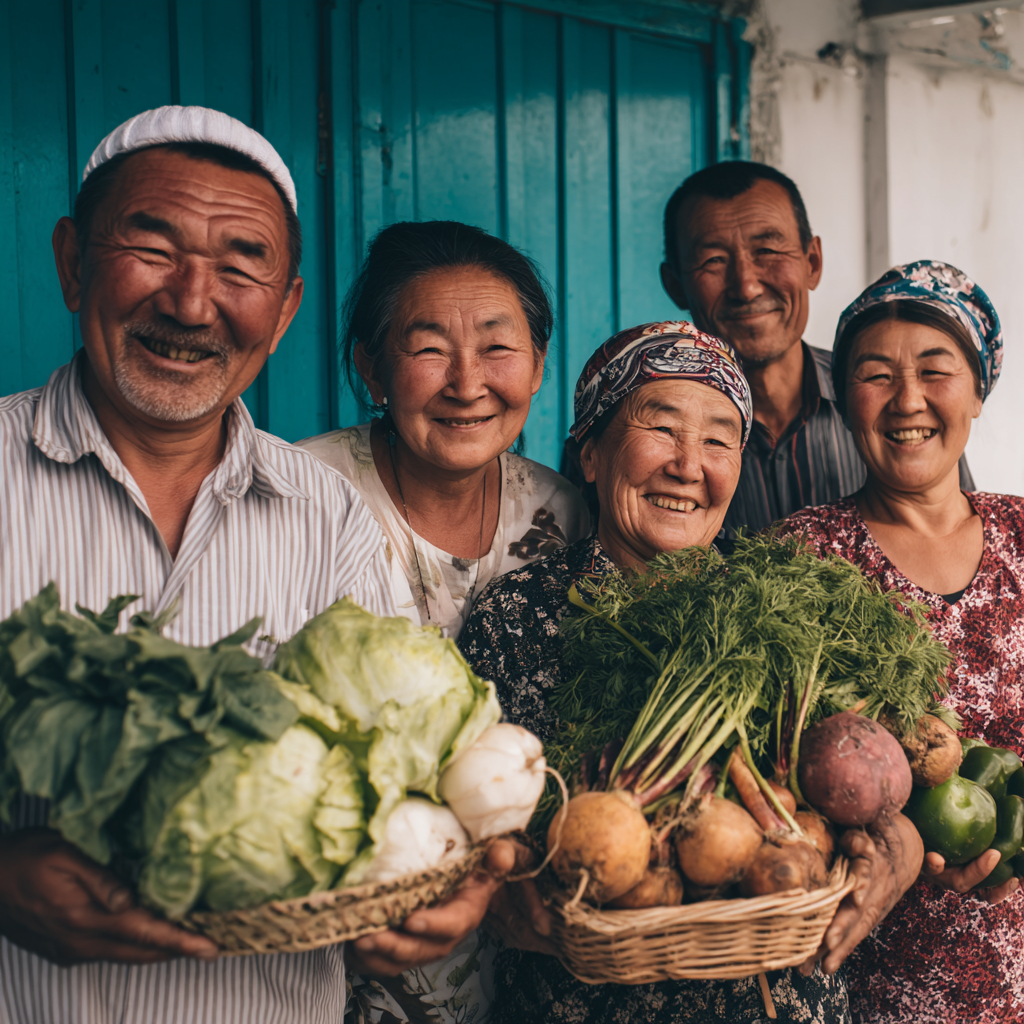 Активный мужчина среднего возраста казахской национальности занимается спортом и готовит здоровый протеиновый коктейль на современной кухне